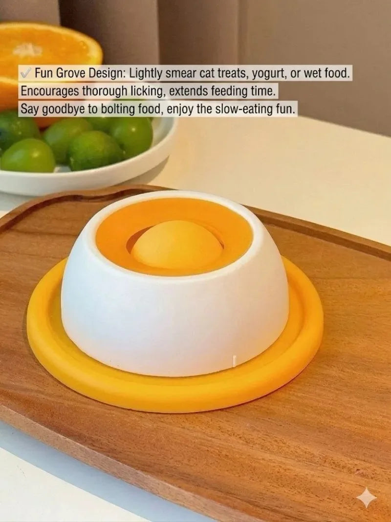 Pet Lick Feeder Bowl, Non-Slip Slow Feeder for Dogs Cats, Interactive Treat Toy for Oral Stimulation & Anxiety Relief