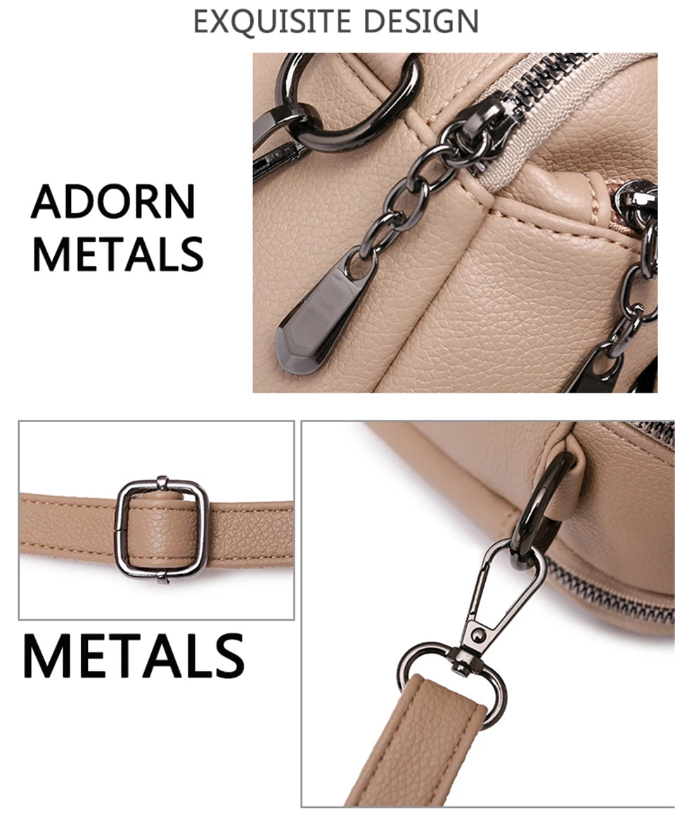 Luxury Women Handbags Designer Brand Leather Shoulder Bag Female Fashion Crossbody Bags for Women Clutch Purse Sac A Main
