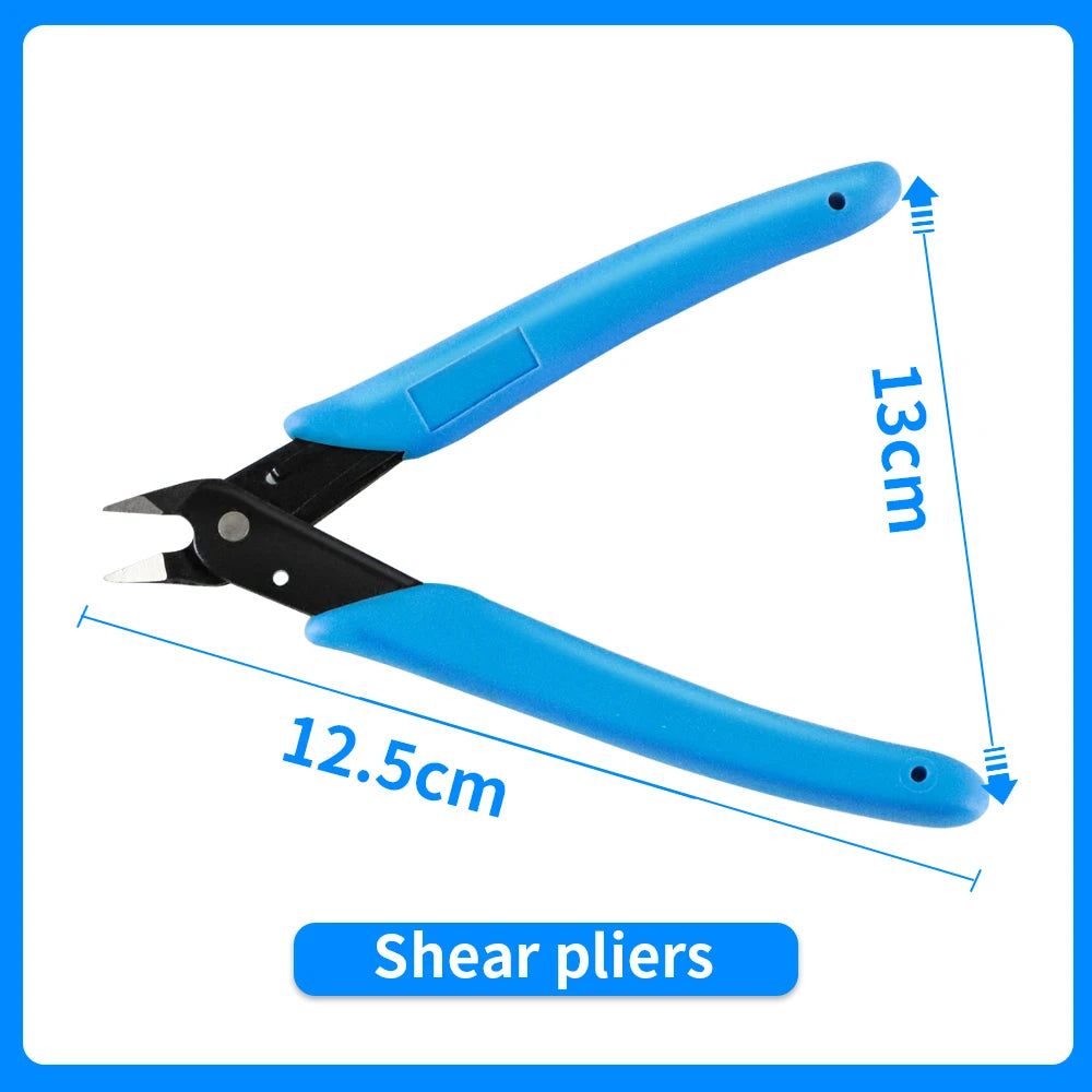 Creality 12PCS 3D Printer Tool Kit 3D Print Removal Steel Pliers Cross Screwdriver Socket Wrench DIY Tools Kit