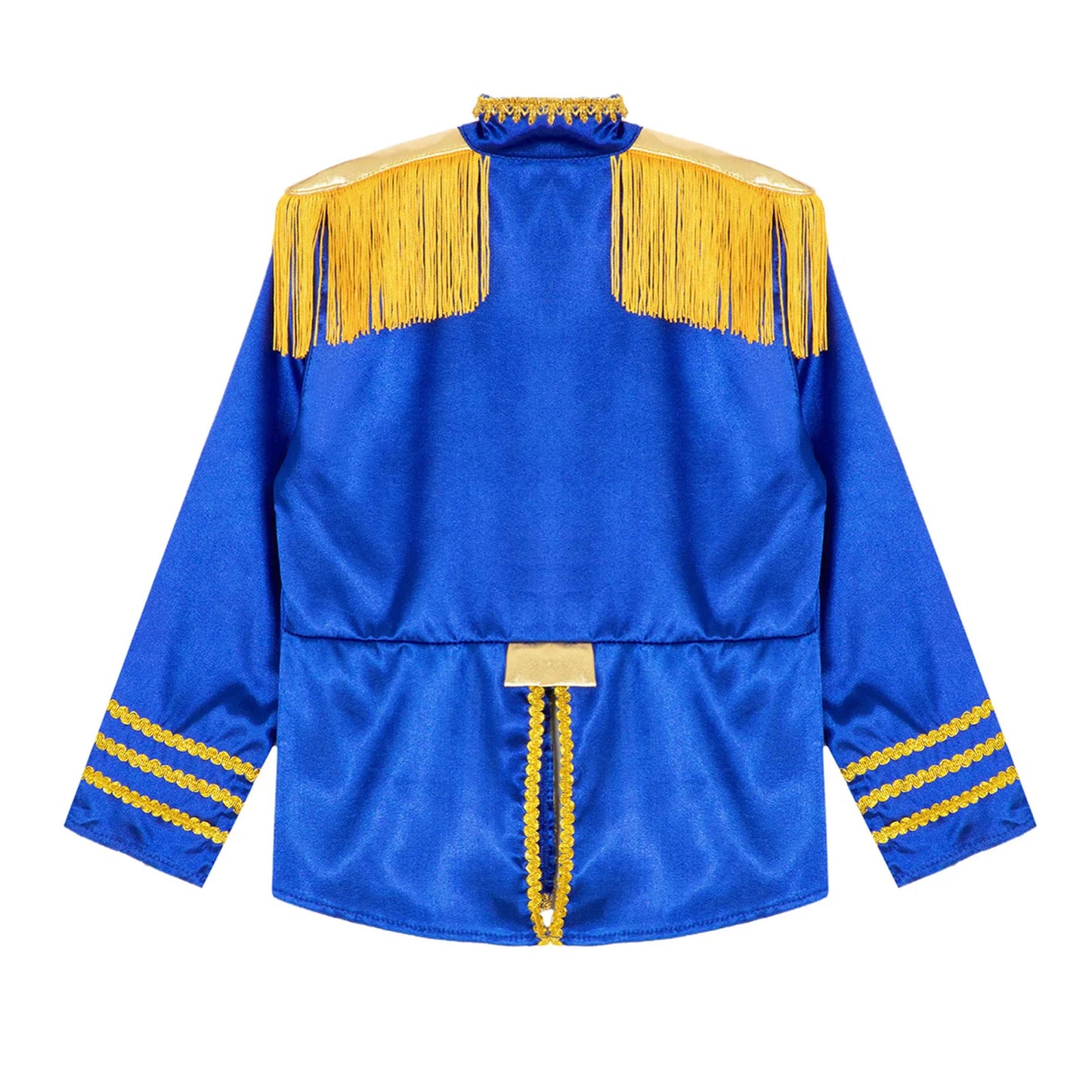 Kids Girls 60s Retro Hippie Rock Band Musician Costume Halloween Cosplay Carnival Party Circus Drummer Parade Tassel Jacket Coat