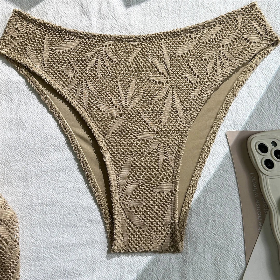 With Sarong Underwired Bikini Female Swimsuit Women Swimwear Three-Pieces Bikini Set Brazilian Bather Bathing Suit Swim V7936