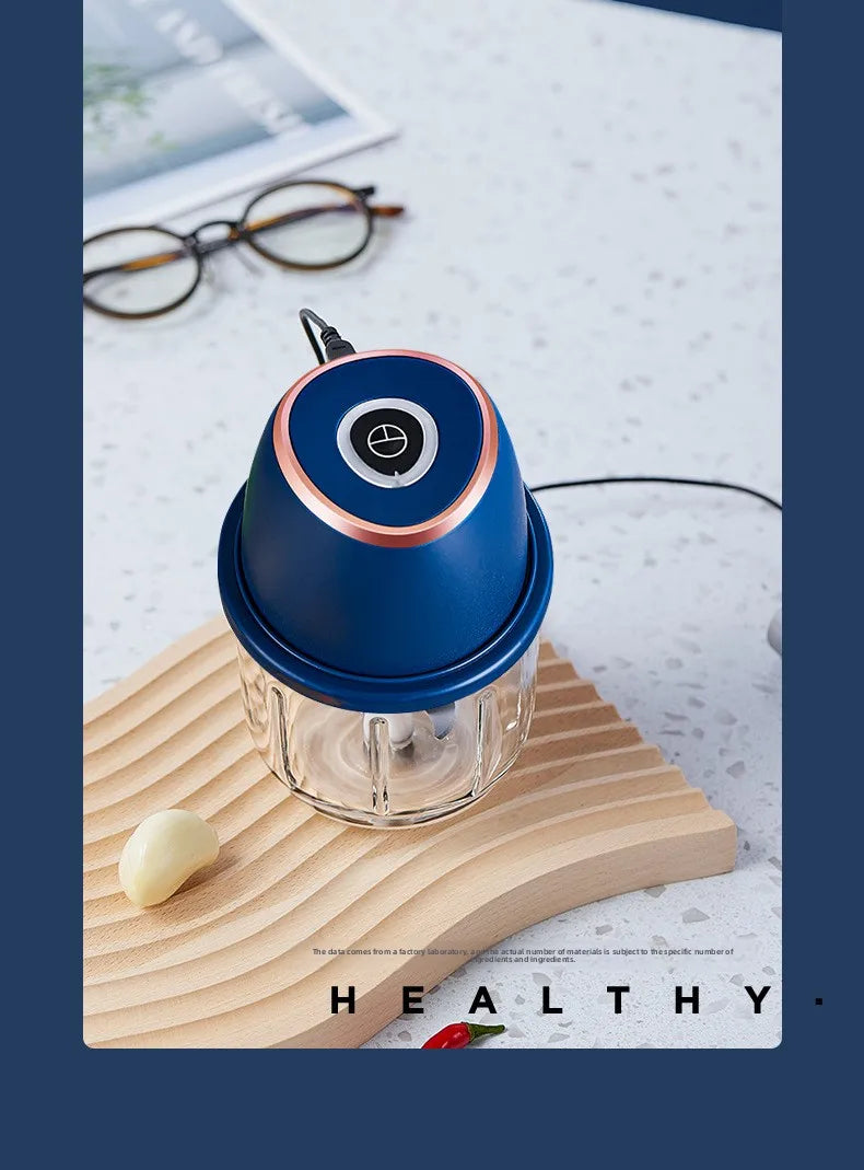 TINSOL 350ML Food Chopper Electric Meat Grinder Garlic Masher USB Multifunction Slicer Blender Kitchen Food Processor