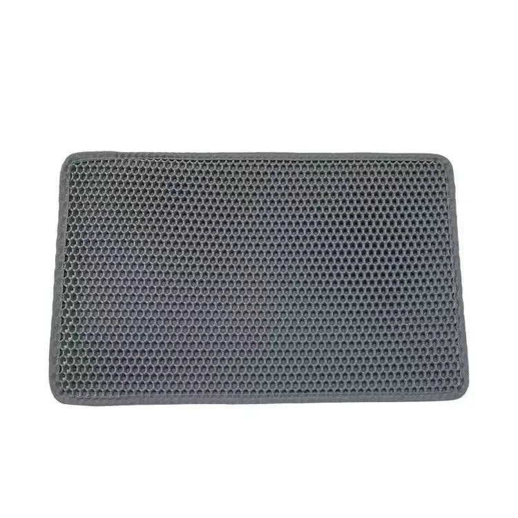 Non-Slip Waterproof Cat Litter Mat-Double Layer Washable Pet Floor Mat, Durable&Easy to Clean, Traps Litter for Cats&Small Pets