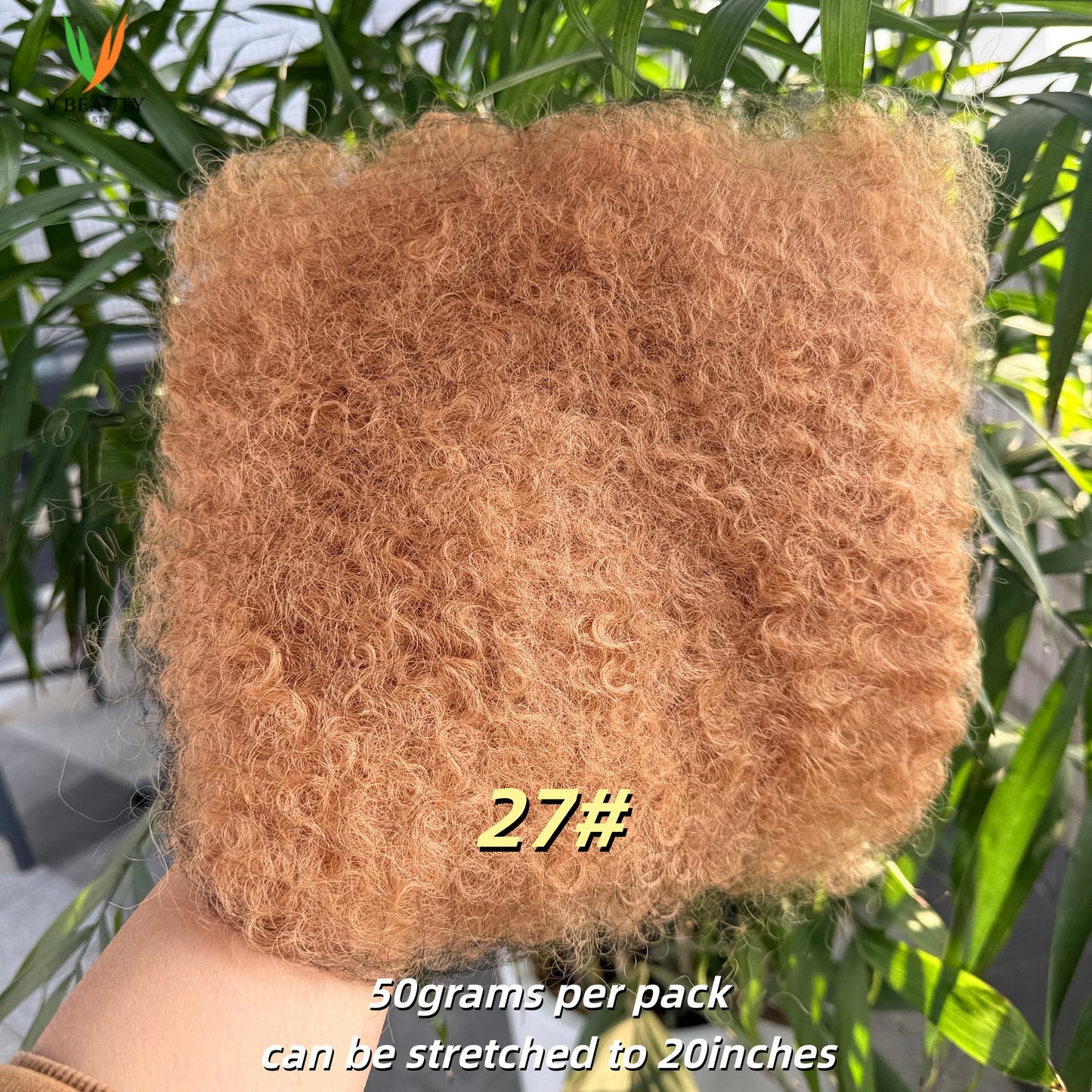 QVR Afro Kinky Human Hair Bulk Mirco Braids Remy Hair Bulk Grey# 50g/20inch Afro Kinky Hair Bulk for Locs Extensions