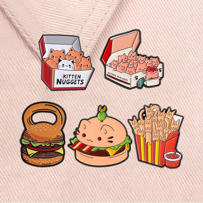 4-20pcs/set Red Eared Rabbit Enamel Pins Anime Characters Turbo Granny Cat Holy Jesus Medical Brooches Lapel Badge Jewelry Gifts