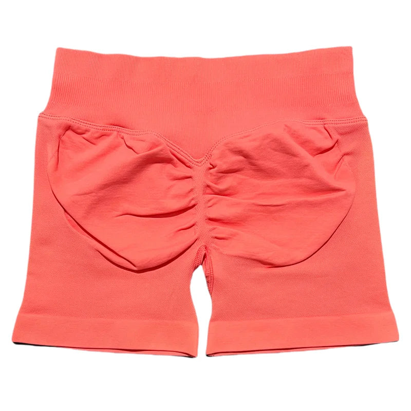 HISTELLO Sports Shorts 4.5‘’ High Waist Women Yoga Workout Shorts Seamless Leggings Stretch Fitness Sweatpants Gym Short