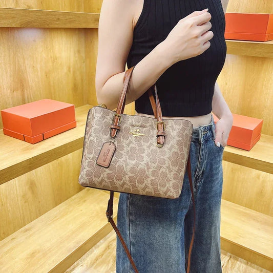 Luxury Premium Women's Leather Tote Bag Designer Crossbody Shoulder Handbag Elegant Ladies Purse Fashionable Diaper Bags