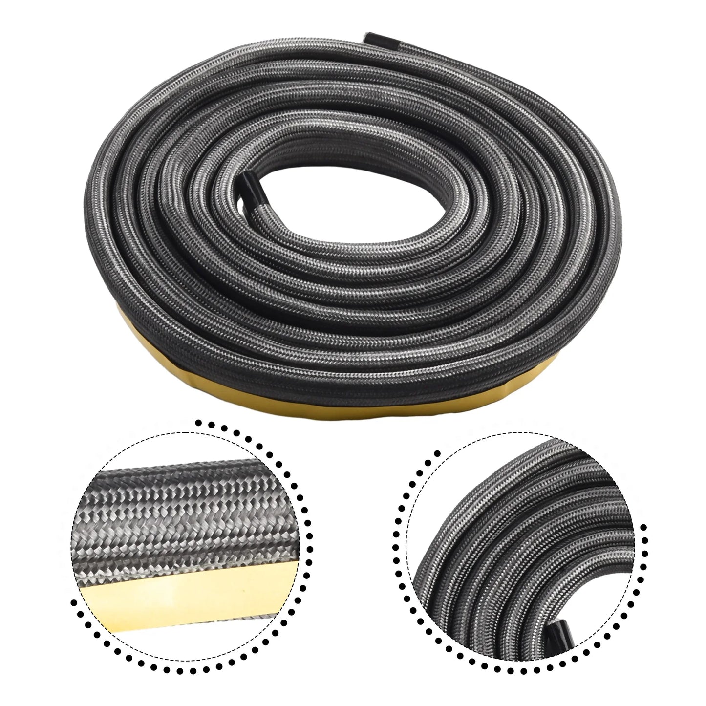 Door Seal Stove Rope Diameter 10mm Glass Yarns Log Woodburner Oven Thermal Insulation 1pcs Brand New High Quality