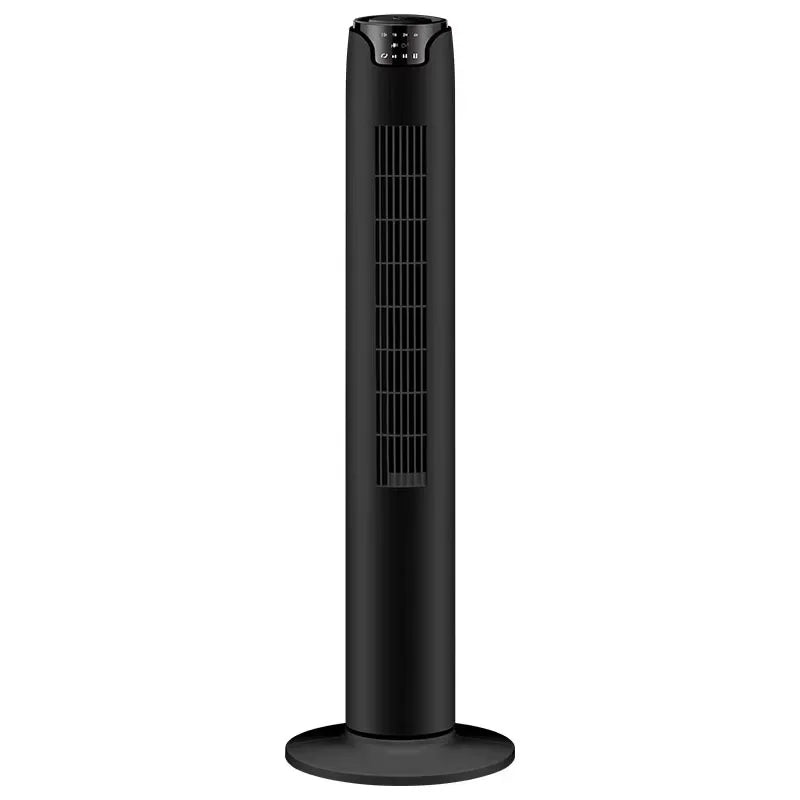 Electric Tower Fan Leafless Blades Remote Control US Plastic Household Floor Fan Box Installation Air Cooling Feature