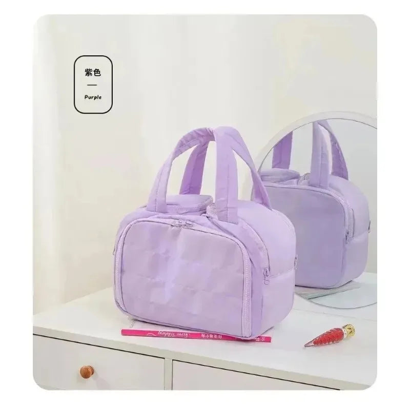 2026 femmes Y2K, sac à main en nylon écologique pliable, sac à bandoulière simple grande capacité Commuter bag