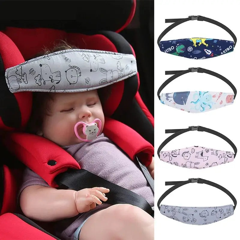 Baby Car Seat Head Support Children Stroller Fastening Belt Adjustable Boy Girl Playpens Sleep Fixator Baby Saftey Pillows