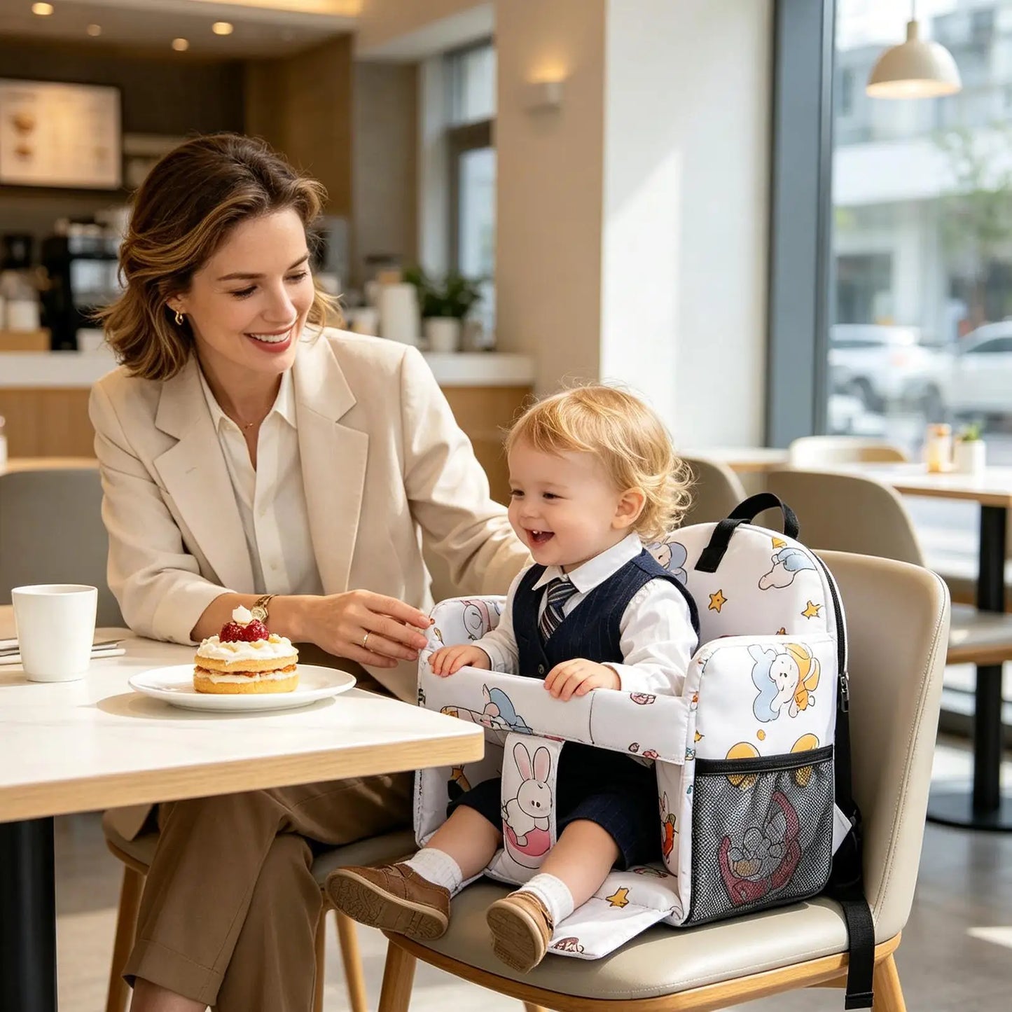 Kids Shopping Cart Cover Swing Liner For Children Kids Booster Seat Cover For Restaurant Dining Room Home Vacation Shopping