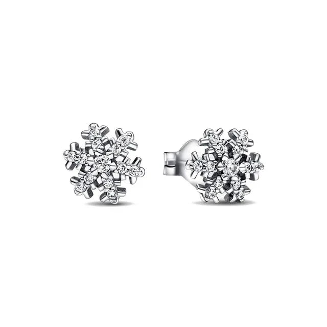 925 Silver Stud Earrings Hoop Earrings For Women Rose Flower Strawberry Butterfly Daisy Earrings Set Fashion Jewelry Gift