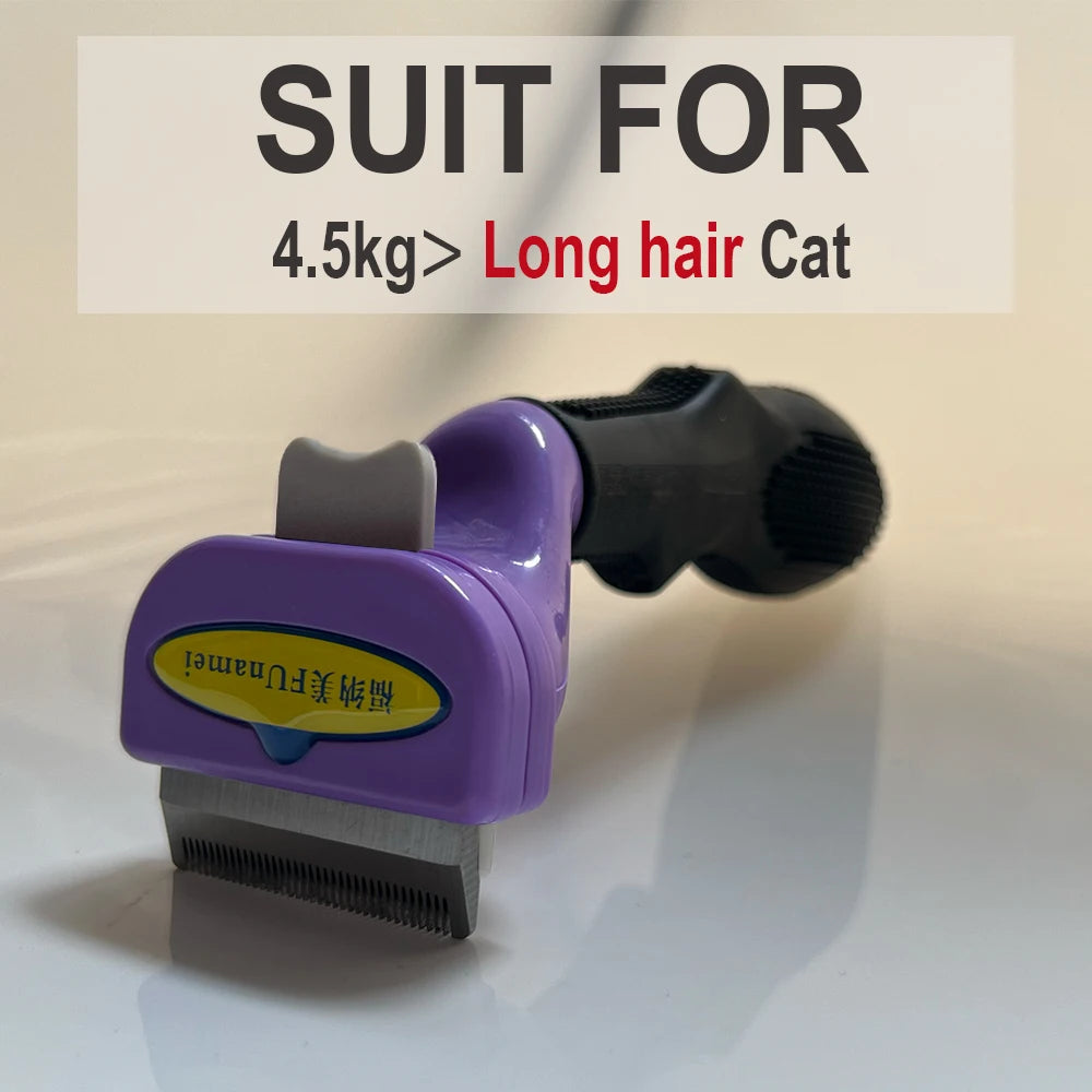 Funamei Dog Comb Dog Hair Removal Brush Cat Grooming Comb Hair Massage Combs 90% Shedding Pet Hair Remover for Dogs Cats Brush