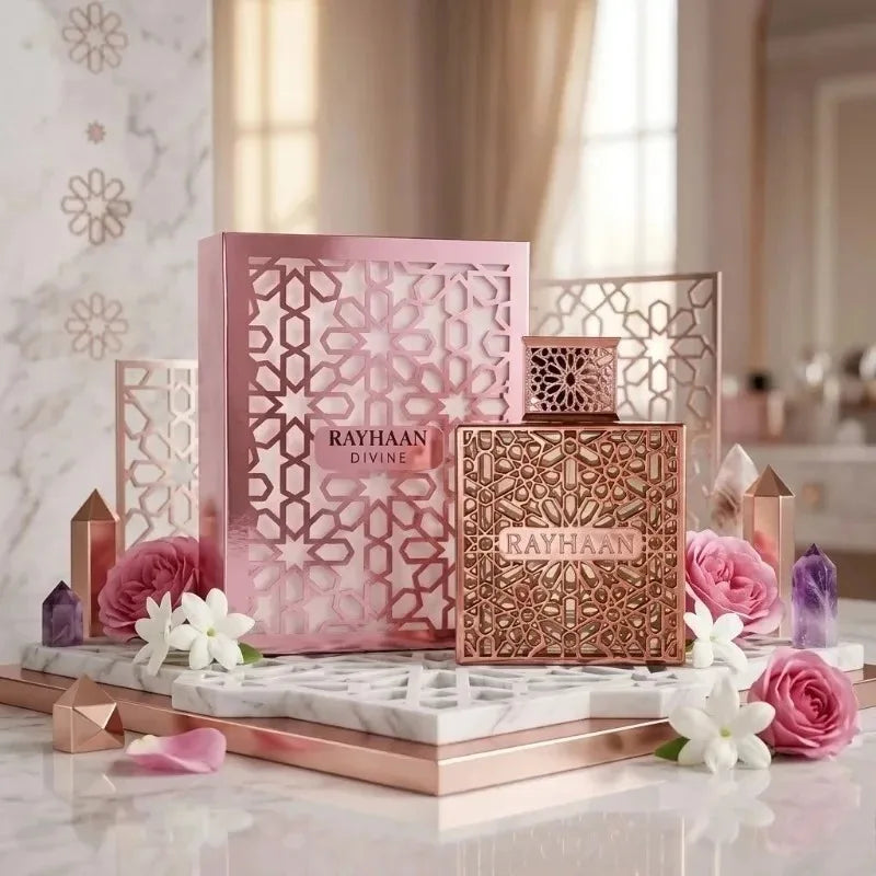 RAYHAAN 100ML Unisex Arabic Perfume Spray Long Lasting Warm Oriental Woody Vanilla Musk Rich Luxury Elegant Smooth Fragrance