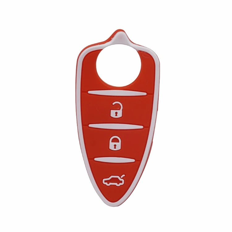 10pcs/lots Silicone Rubber Key Pad 3 Buttons for Alfa Romeo Mito Giulietta 159 GTA Flip Remote Key Colorful Pad Car Accessories