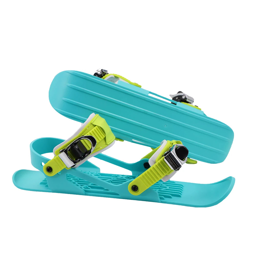Children's Mini Short Ski Skates Snowboard Adjuatable Adults Short Snow Skateboard Boots Skiboards Portable for Winter Outdoor