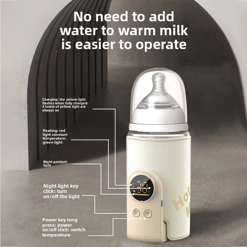 Baby Milk Warmer Baby Nursing Bottle Heater, Portable USB Bottle Warmer for Car, Outdoor Travel Accessories Outdoor Portable