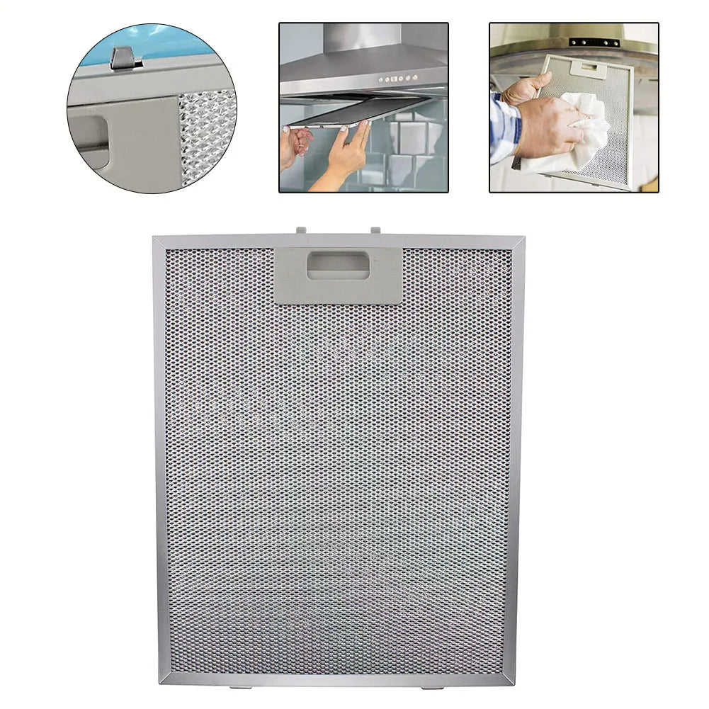 Range Hood Filter Cooker Hood Grease Filter Kitchen Extractor Ventilation Aluminium Aspirator Filter Mesh Replacement 30*26cm