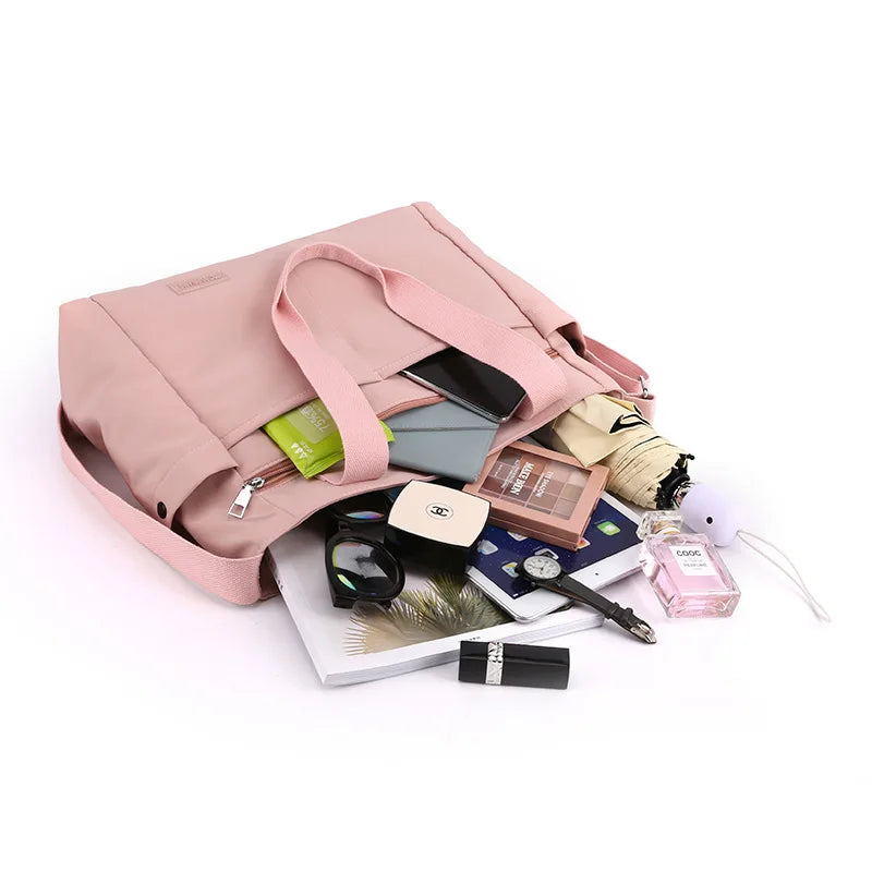 Women Bag Crossbody Nylon Large Capacity Shoulder Bag Lightweight Handbag Maternity Diaper Baby Bag For Mom Travel Dropshipping