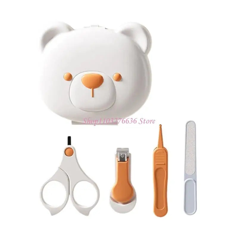 R6FD Baby Nails Care Tool Safe Grooming for Newborns Include Clippers & Tweezer