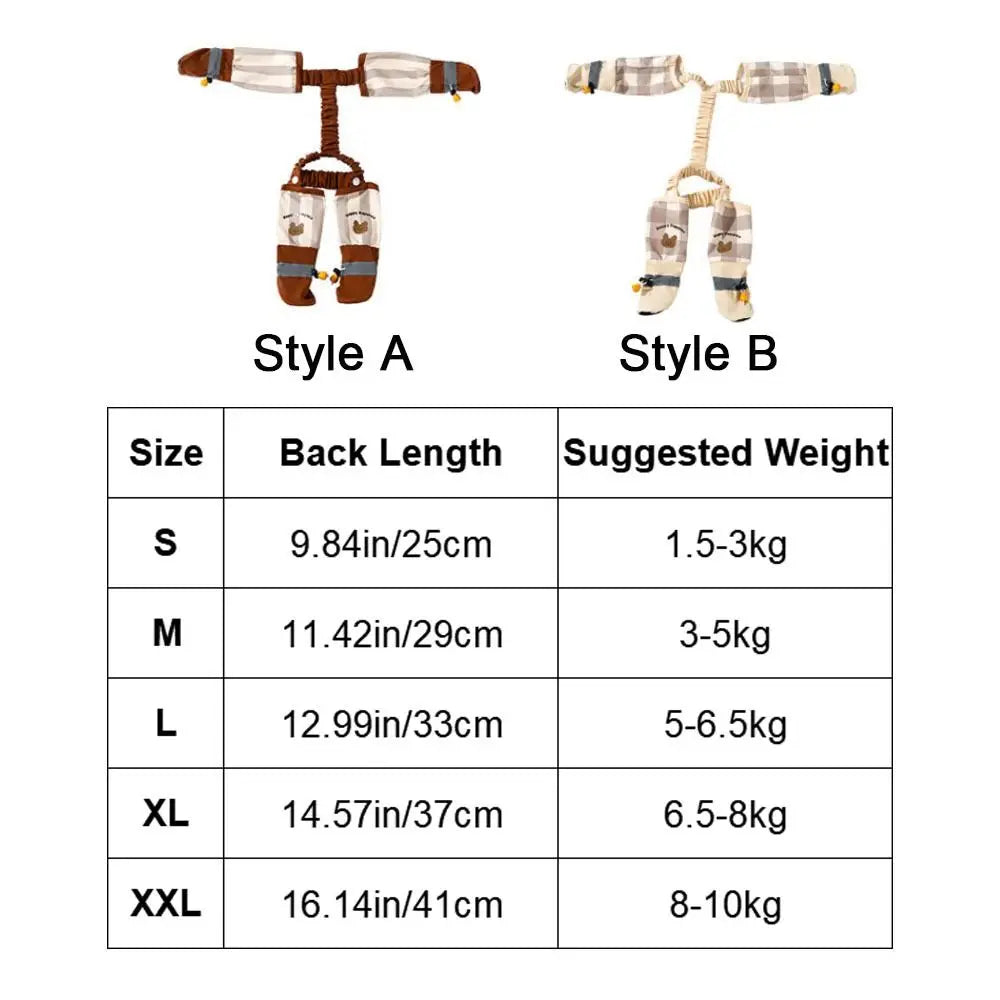 Full Leg Protection Reflective Stripe Pet Pants Adjustable Dustproof Dog Jumpsuit Shoes Anti-Slip Waterproof Pet Going Out Pants