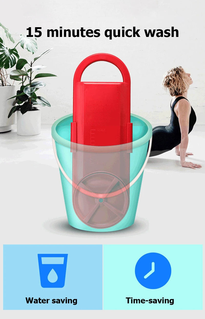 Mini Portable Washing Machine Microcomputer control Household Ultrasonic Cloth Washer Forward Reverse Bilateral Cleaning Device