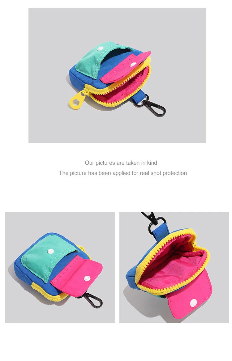 New Niche Coin Wallet, Portable and Compact Color Card Case, Mini Zipper Case