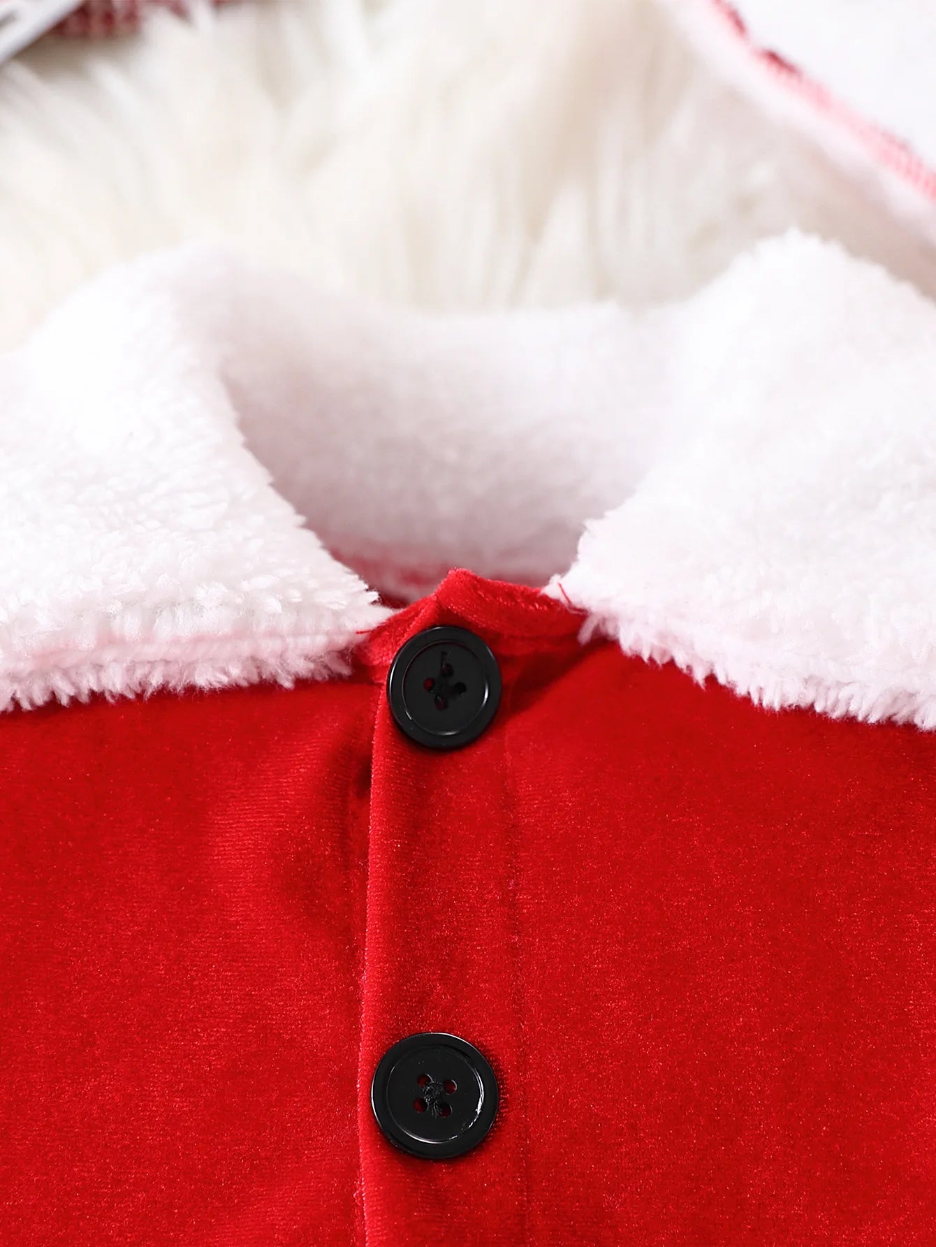 Baby Christmas Clothes Sets Winter Plush Fleece Santa Claus Coat and Velvet Pants Toddler Christmas Outfits New Year Costumes