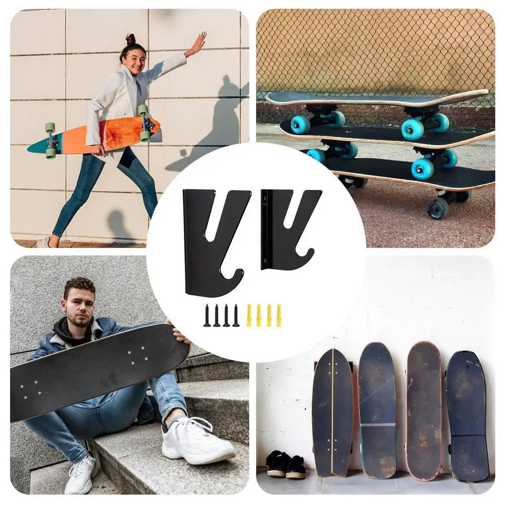 Skateboard Wall Mount Display Horizontal Storage Hanger For Longboard Skateboard Stand Skateboard Shelf Fits Virtually All