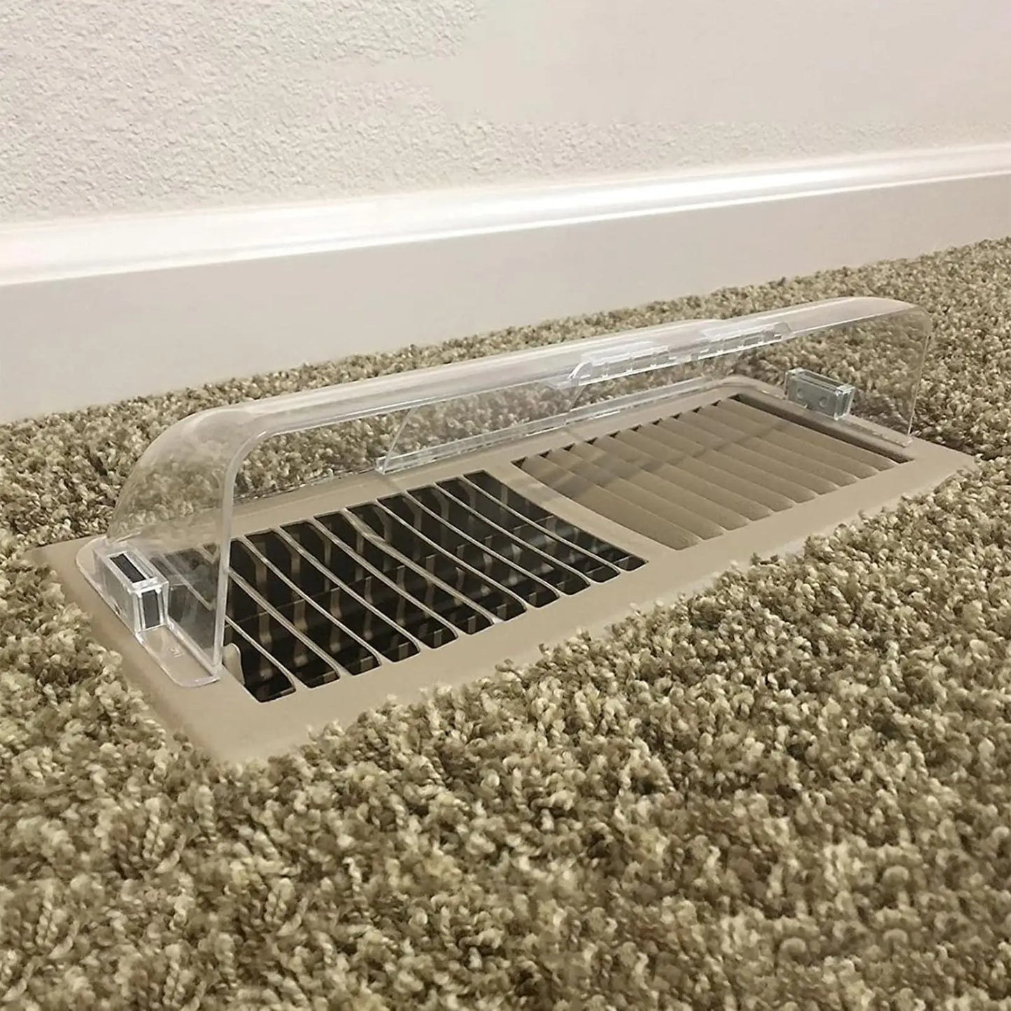Home Air Vent Deflector PC Magnetic Heat Register Deflector Outlet Shield Air Vent Diverter Double-layer Floor Vent Deflector