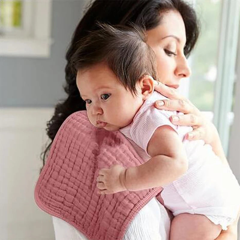 6pcs Baby Burping Cloth Large 20''x10'' Extra Soft and Absorbent Muslin Burp Cloths 100% Cotton Washcloths For Baby