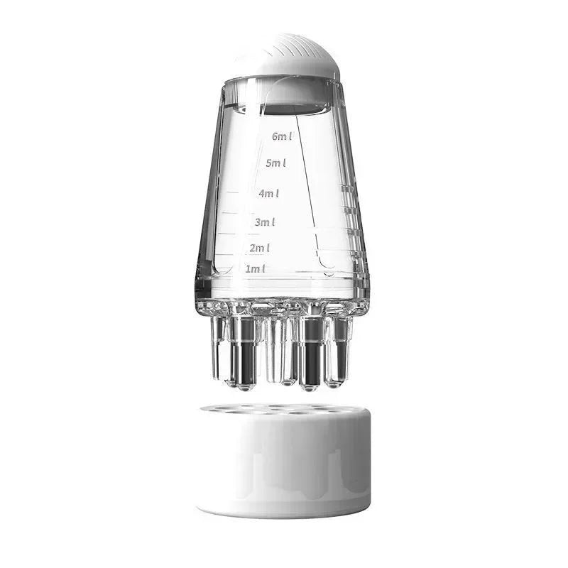 1 Pcs Five Needle Scalp Applicator Portable Mini Head Essential Oil Ball Massage Comb Hair Growth Liquid Application Guide Tool
