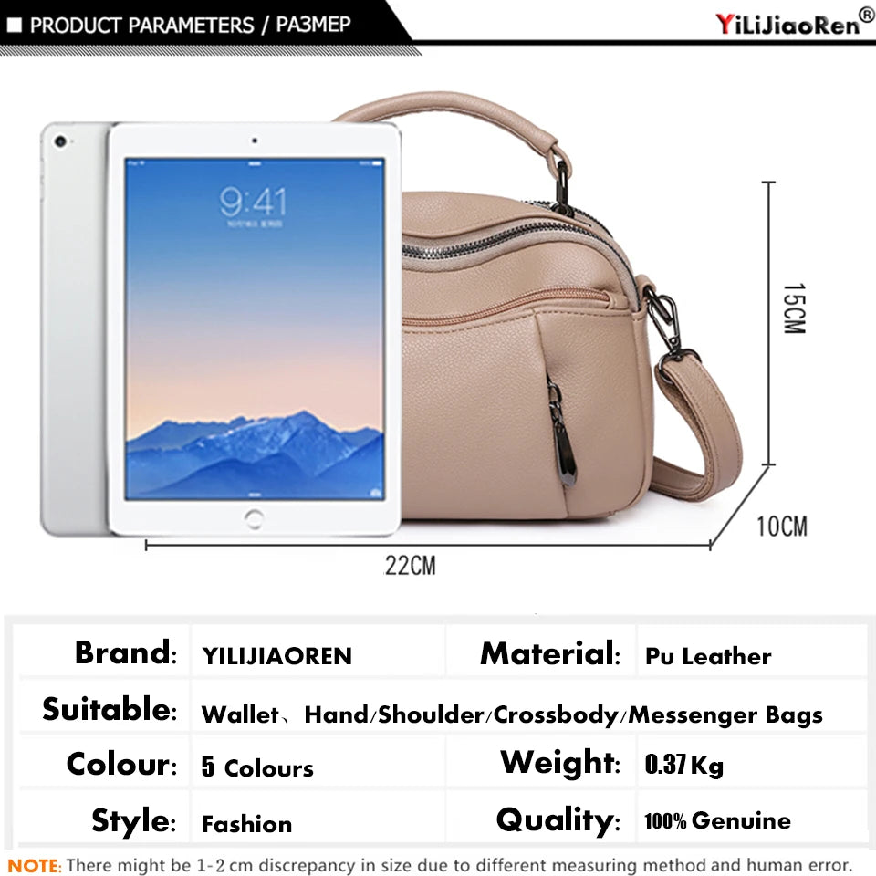 Luxury Women Handbags Designer Brand Leather Shoulder Bag Female Fashion Crossbody Bags for Women Clutch Purse Sac A Main