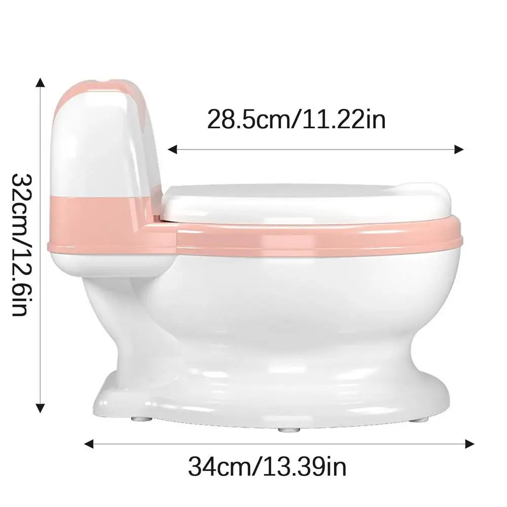 Baby Potty Training Toilet Seat Comfortable Backrest Cartoon Pots Portable Baby Pot For Children Potty Toilet Bedpan #WO