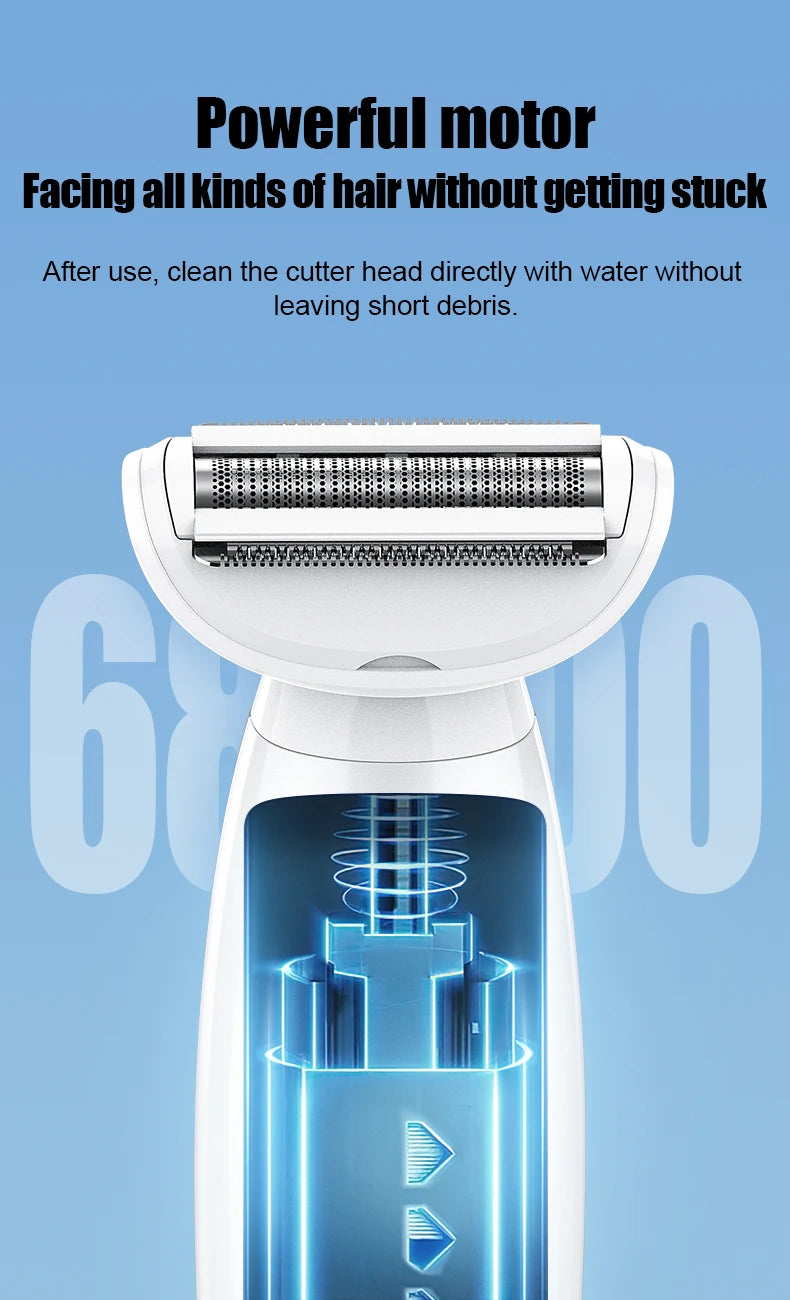 RESUXI 733 5 in 1 Multifunctional Women's Electric Epilator Face Shavers Eyebrow Trimmer Painless Bikini Trimmer Hair Removal