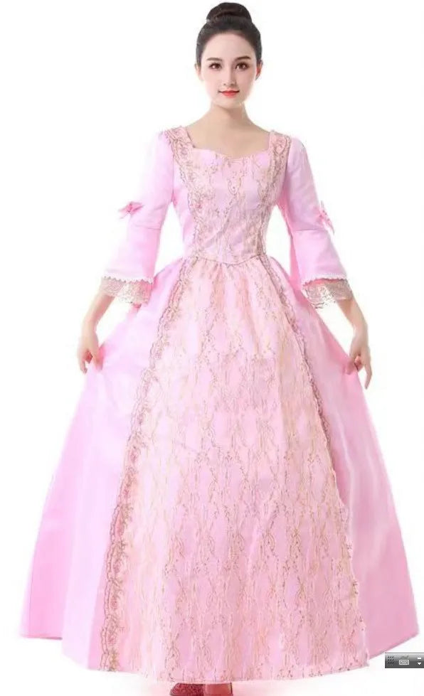 Halloween Cosplay Costumes for Adult Woman Palace Court Medieval Renaissance Retro Gothic Princess Victorian Ball Dress S-5XL