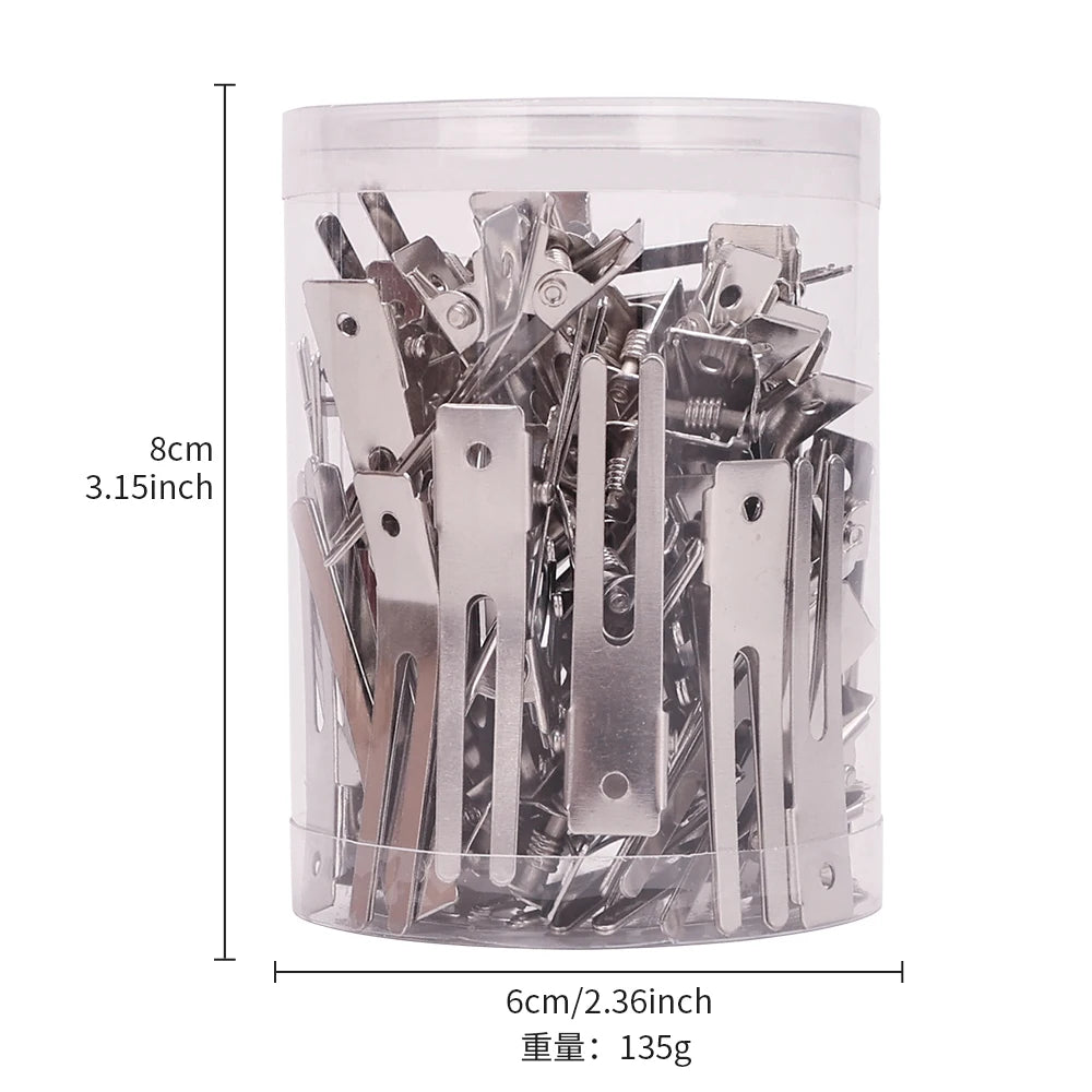 12/35/50/70/80Pcs Positioning Metal Hair Clips Hairpins for Women Styling Tools Barber Hair Cut Clamps DIY Curls for Salon