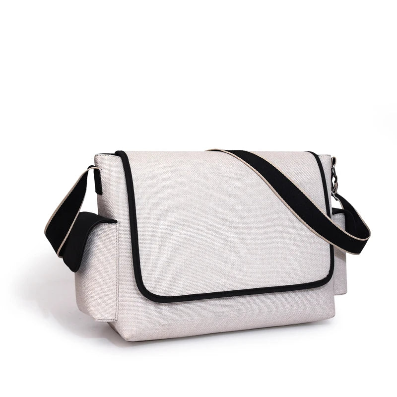 New Women's Large Capacity Canvas Shoulder Bag Casual Tote Handbag Trendy Messenger Bag for Everyday Use