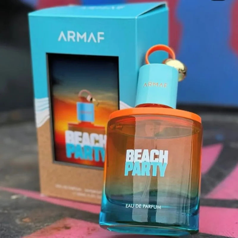 Beach Party Perfume 100ml Unisex Fresh Tropical Fruity Aquatic Fragrance Grapefruit Guava Woody Long Lasting Summer Scent