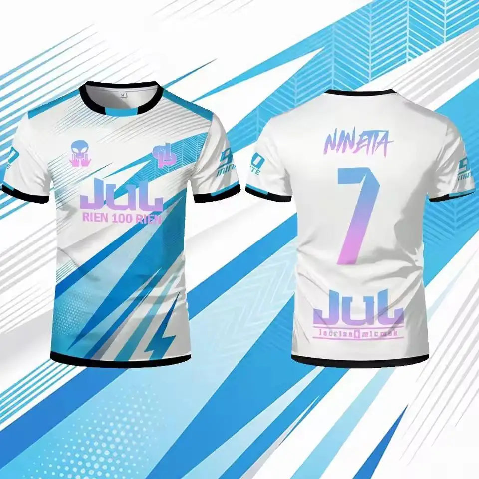 Jul Toto Ninetta 2026 Rien 100 Rien Soccer Jersey Summer Outdoor Breathable Training T-shirt Unisex Crew Neck Tee For Mens Women