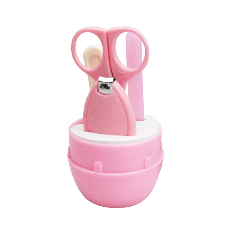 Newborn Baby Nail Scissors Kid Safe Portable Nail Clipper Trimmer Tweezer with Box Baby Nail Care Tools Children Manicure Kit