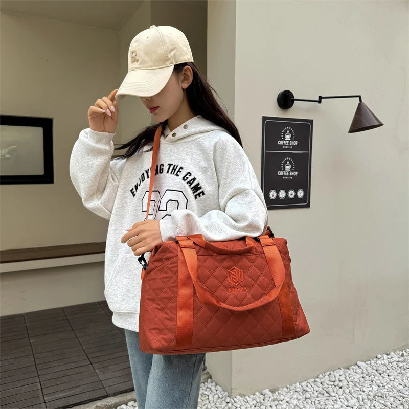 Large Capacity Outdoor Waterproof Travel Bag Luggage Handbag Women Shoulder Bag Oxford Men Sports Gym Bag Female Crossbody Bags