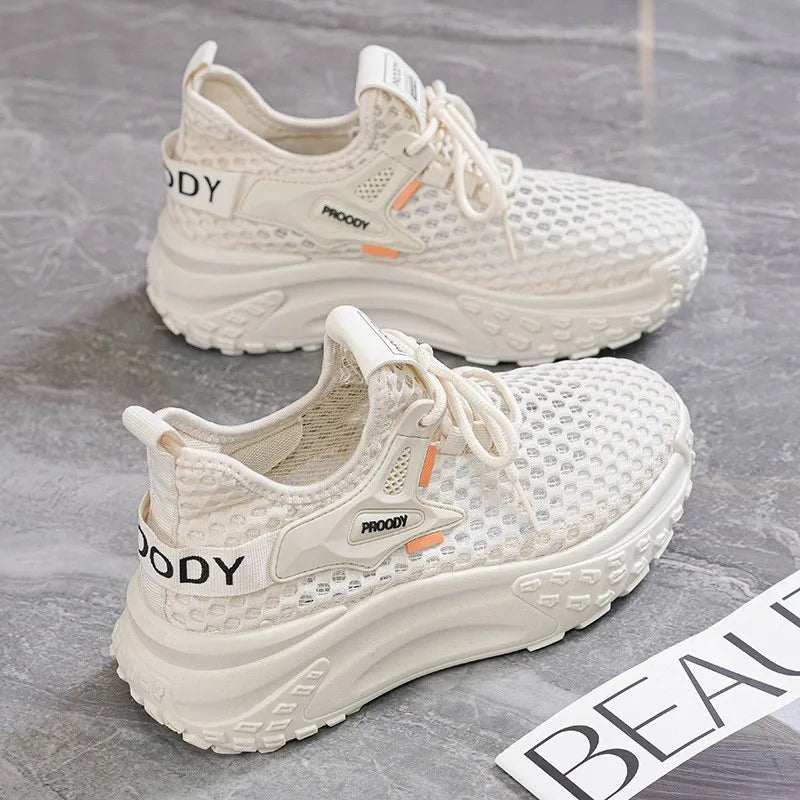 Breathable Women Running Shoes Lightweight Female Sports Shoes Fashion Tennis Outdoor Soft Lace Up Women's Sneakers Q110