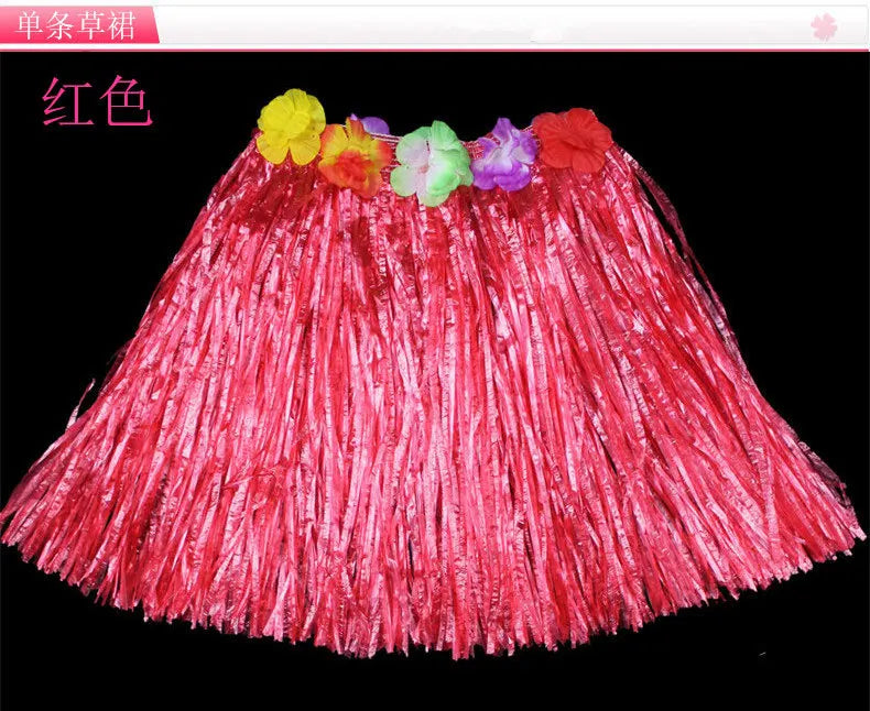 Halloween length30cmHula dance costume with garland for performance, Hawaiian children's hula outfit