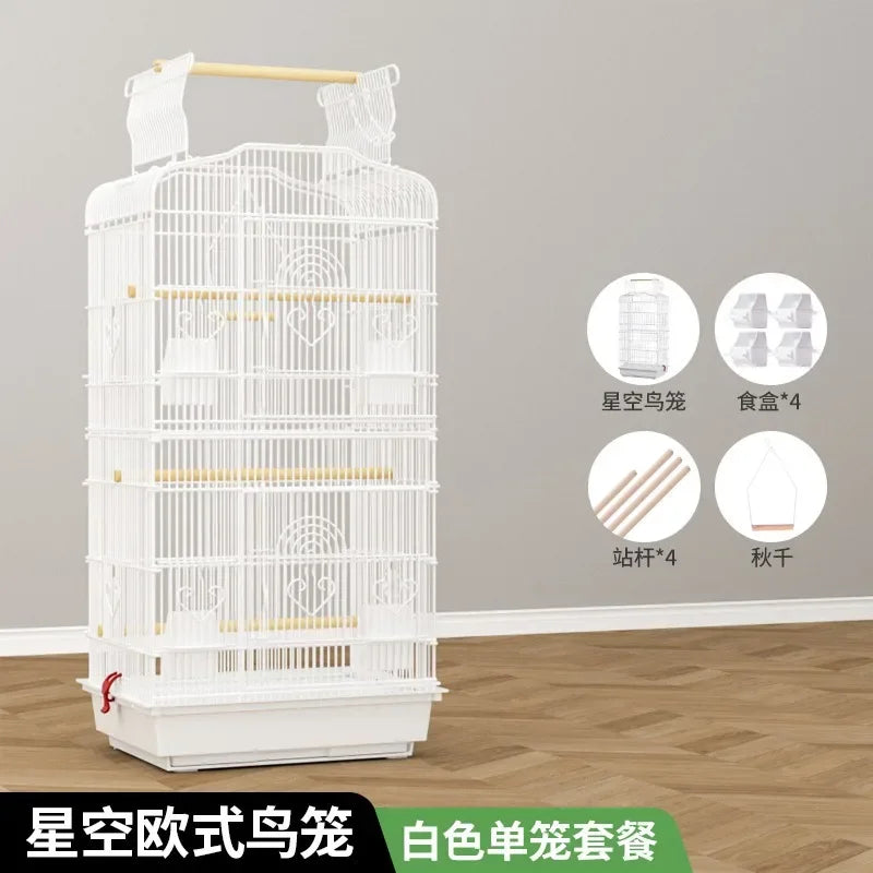 Hut Feeder Nest Bird Cage Parrot Carrier Breeding Villa Home Bird Cage Pigeon Luxury Oiseaux Accessoires Products Pet