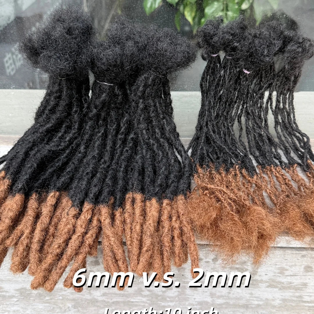 0.2 Sisterlocs Handmade Interlocs Dreadlock 100% Real Human Hair Permanent Micro Locs Extensions Natural Looking Soft Dreadlock