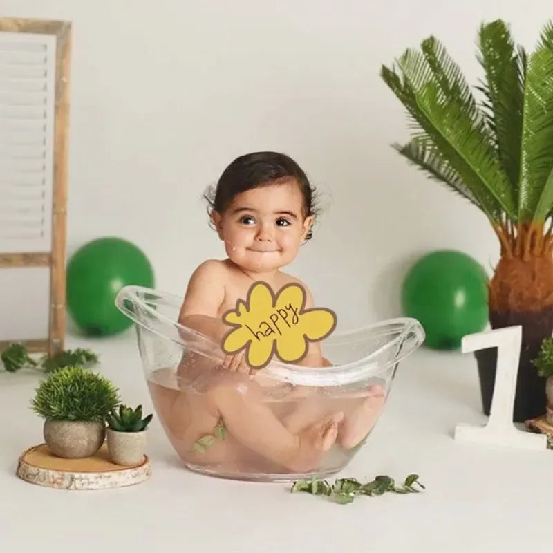 Newborn Photography Props Transparent Bathtub Bucket Baby Photography Furniture Boy Girl Boy Fotografie Accessoires Posing Props