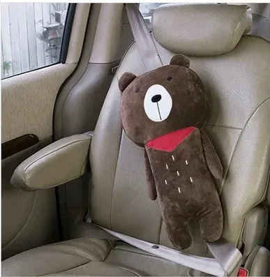 Cute Children Cartoon Car Seat Belt Pillow Neck Pillow Car Seat Belt Shoulder Pads Seatbelt Cover Kids Cartoon Neck Protector