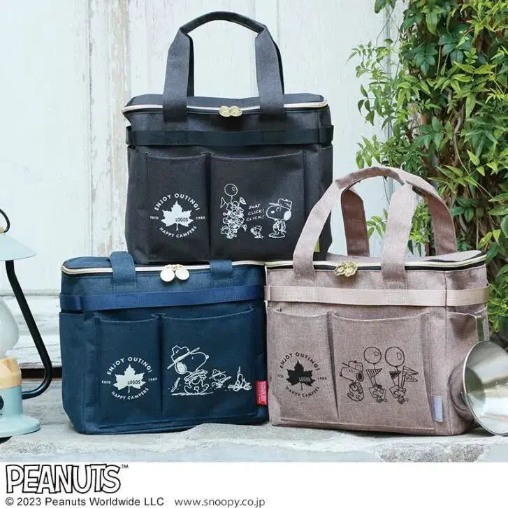 Snoopy Large Capacity Insulated Cooler Lunch Tote Bag Multi Pocket For Outdoor Picnic Camping Work School Food Storage